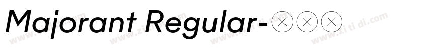 Majorant Regular字体转换